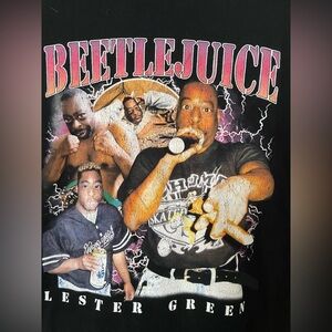 Beetlejuice Lester Gree Graphic blackT-Shirt
